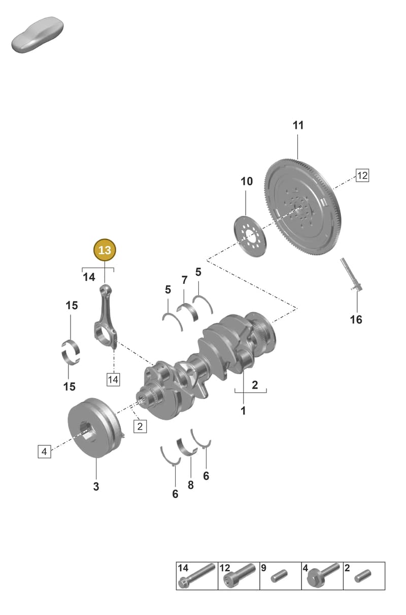 PAB105401A — Porsche Panamera (2020-2023) diagram p58102000, position 13