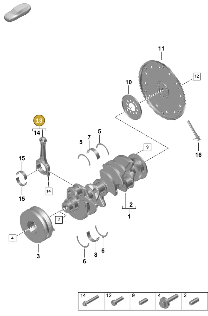 PAB105401A — Porsche Cayenne Coupe (2023-2023) diagram p60102020, position 13