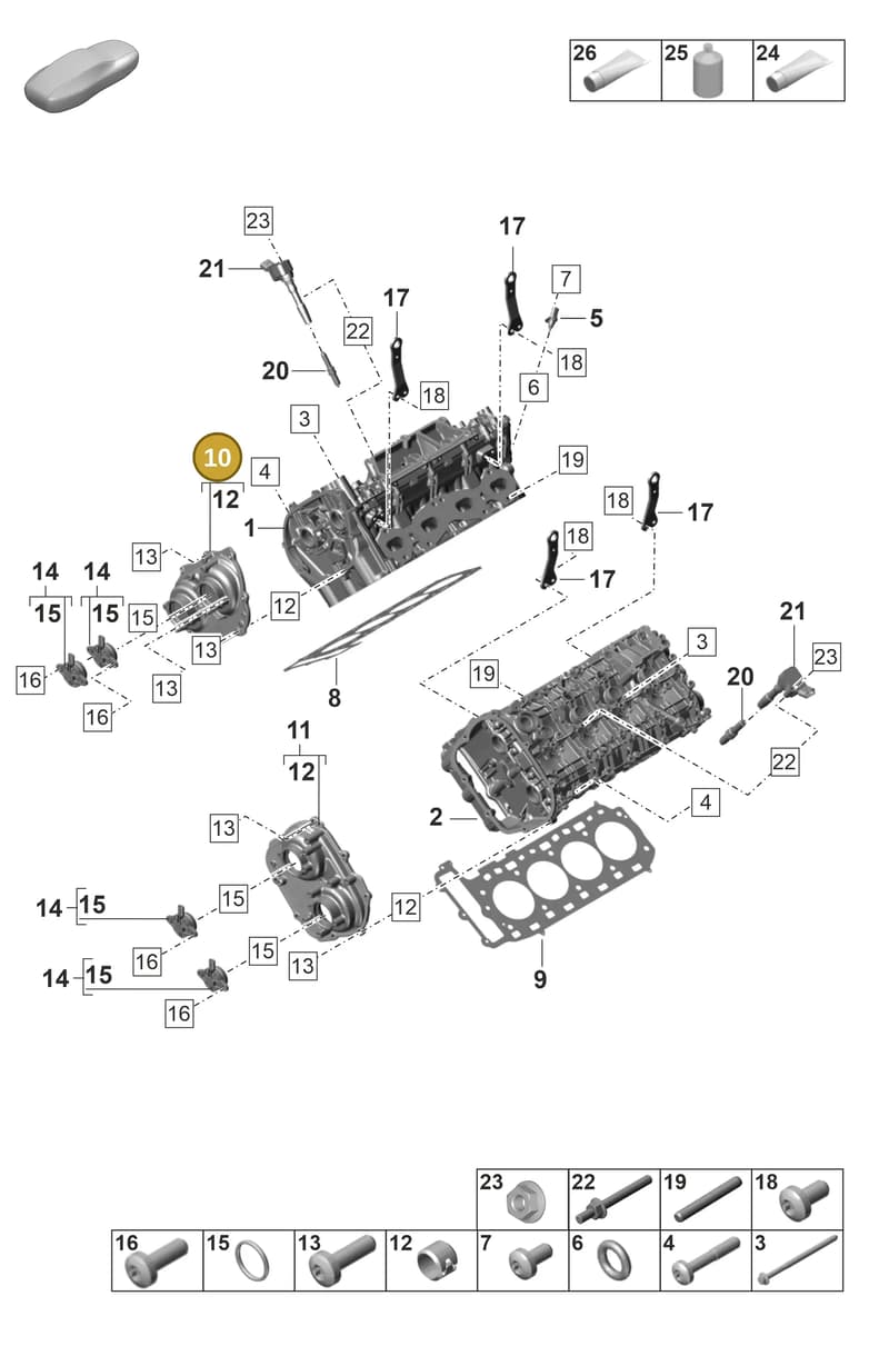 PAB109285 — Porsche Panamera (2020-2023) diagram p58103000, position 10