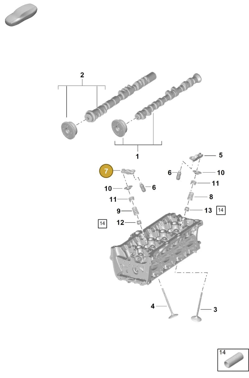 PAB109417C — Porsche Cayenne Coupe (2023-2023) diagram p60103100, position 7