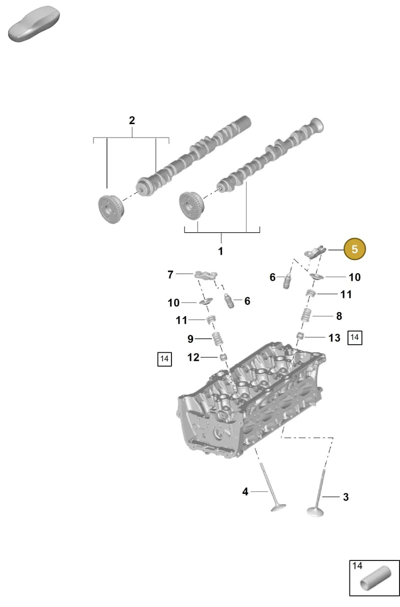 PAB109417 — Porsche Cayenne Coupe (2023-2023) diagram p60103100, position 5