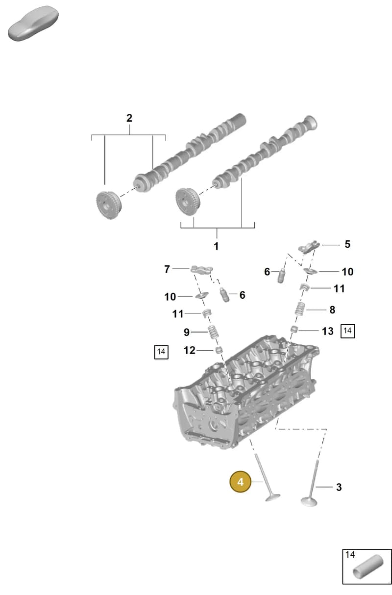 PAB109611D — Porsche Cayenne Coupe (2023-2023) diagram p60103100, position 4