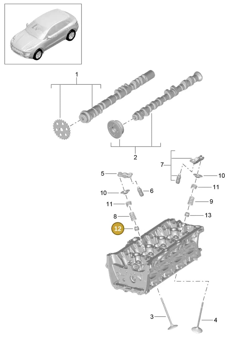 PAB109675 — Porsche Macan (2013-2018) diagram p44103060, position 12