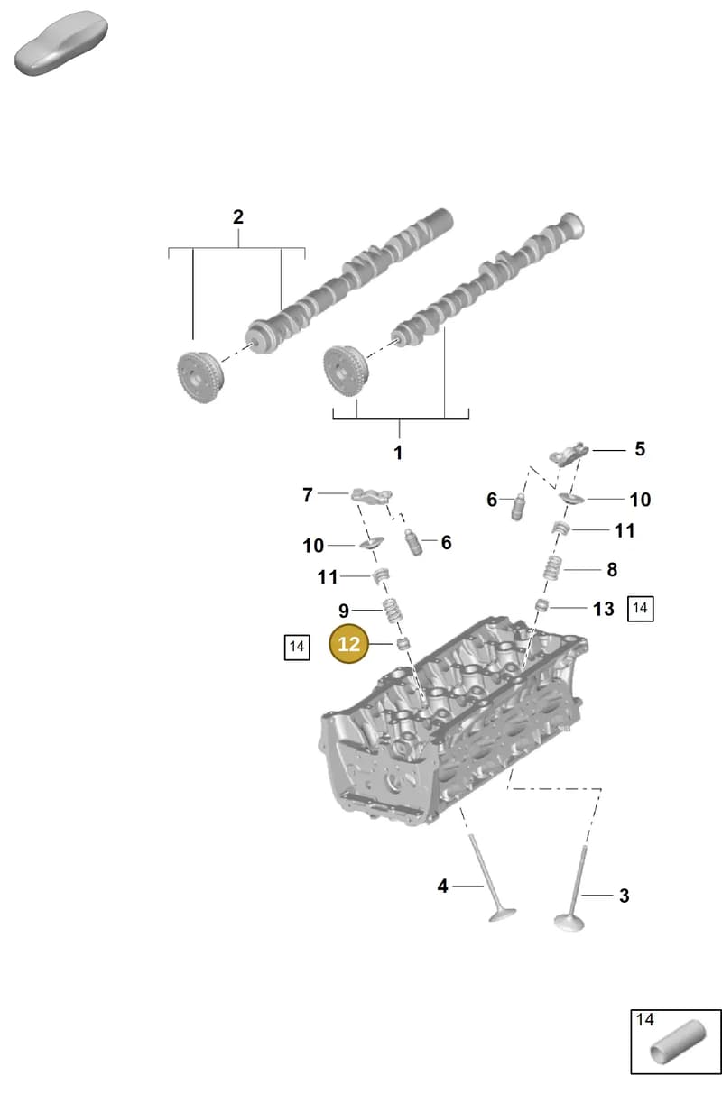 PAB109675 — Porsche Cayenne Coupe (2023-2023) diagram p60103100, position 12