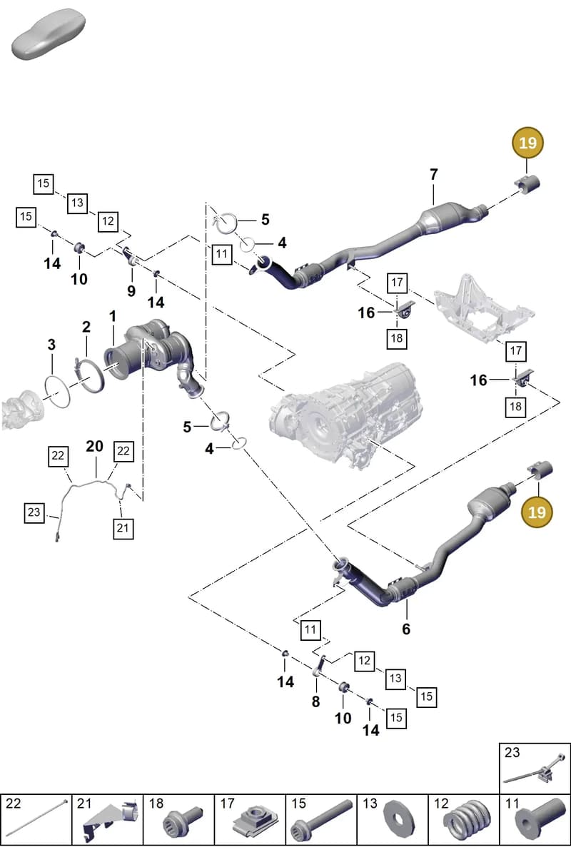 PAB111220A — Porsche Cayenne Coupe (2023-2023) diagram p60202220, position 19