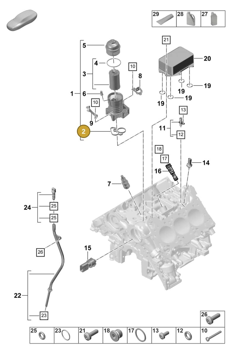 PAB115441 — Porsche Panamera (2023-2025) diagram p58104210, position 2