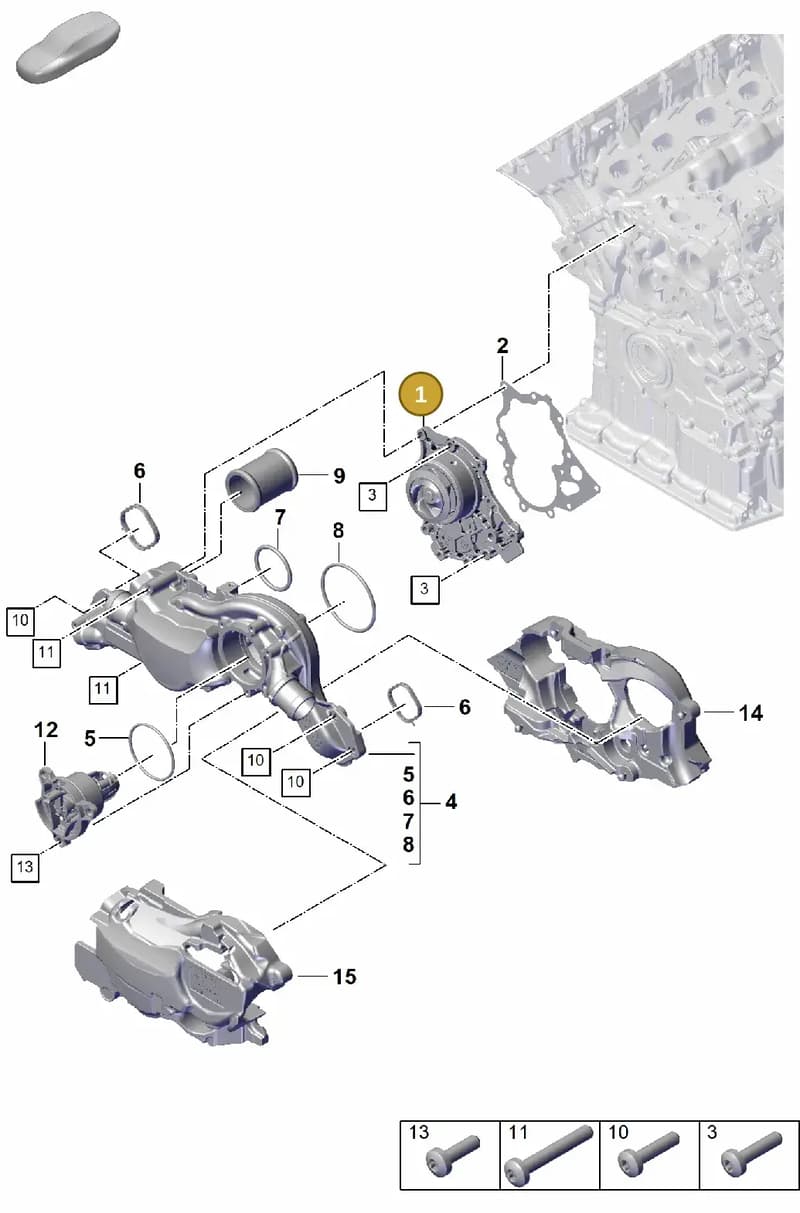 PAB121014D — Porsche Cayenne Coupe (2023-2023) diagram p60105030, position 1