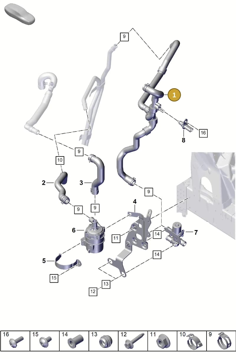 PAB121036B — Porsche Cayenne Coupe (2023-2023) diagram p60815210, position 1