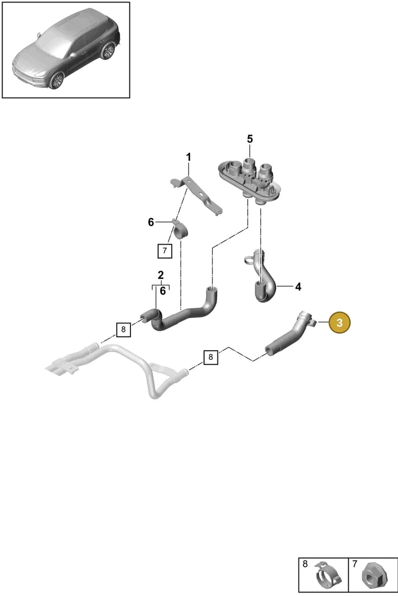 PAB12105360 — Porsche Cayenne (2017-2023) diagram p51815470, position 3