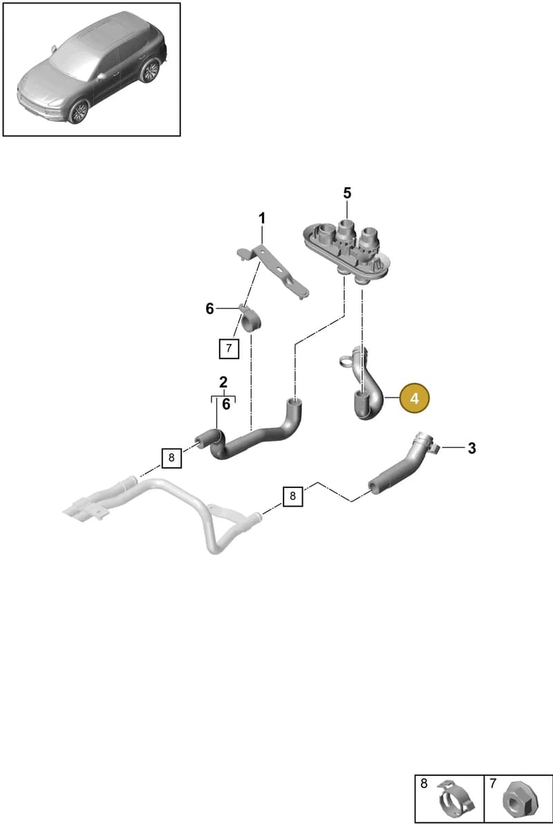 PAB12105370 — Porsche Cayenne (2017-2023) diagram p51815470, position 4