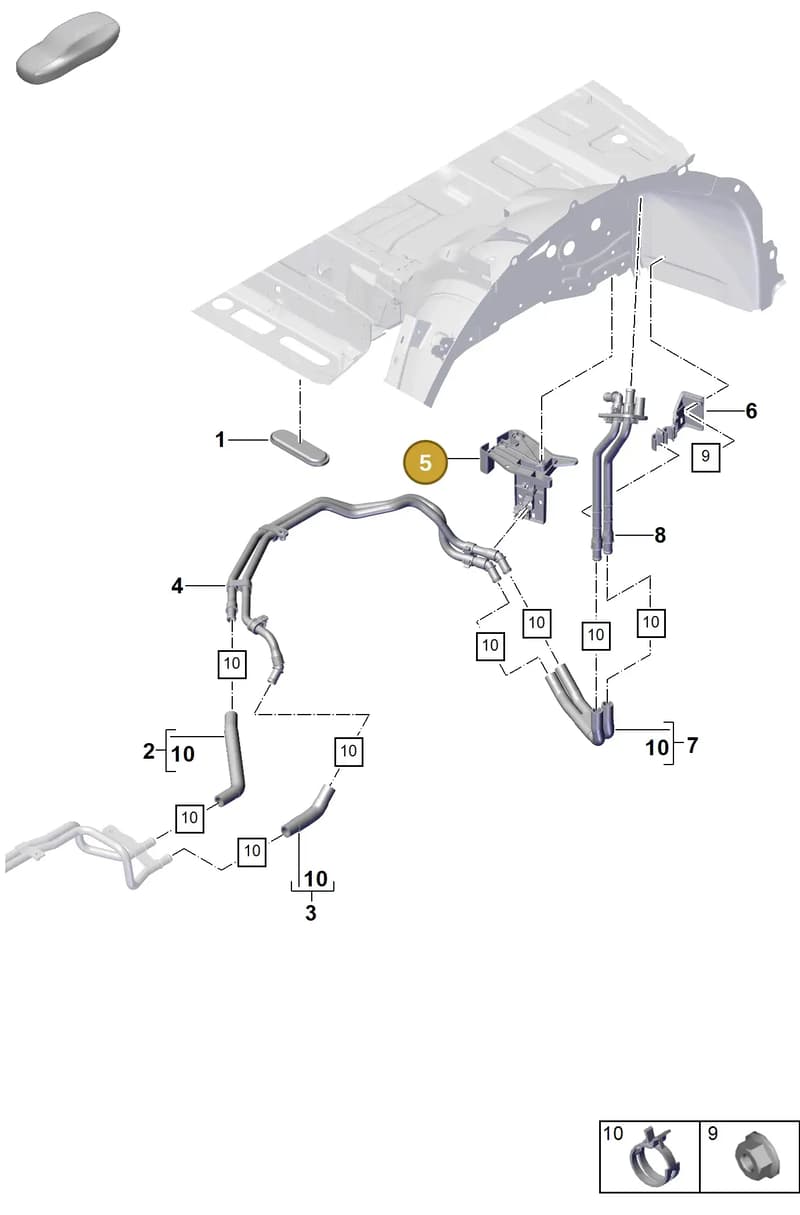 PAB121093A — Porsche Cayenne Coupe (2023-2023) diagram p60815610, position 5