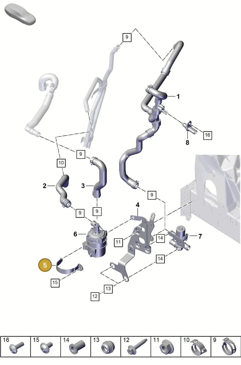 PAB121093 — Porsche Cayenne Coupe (2023-2023) diagram p60815210, position 5