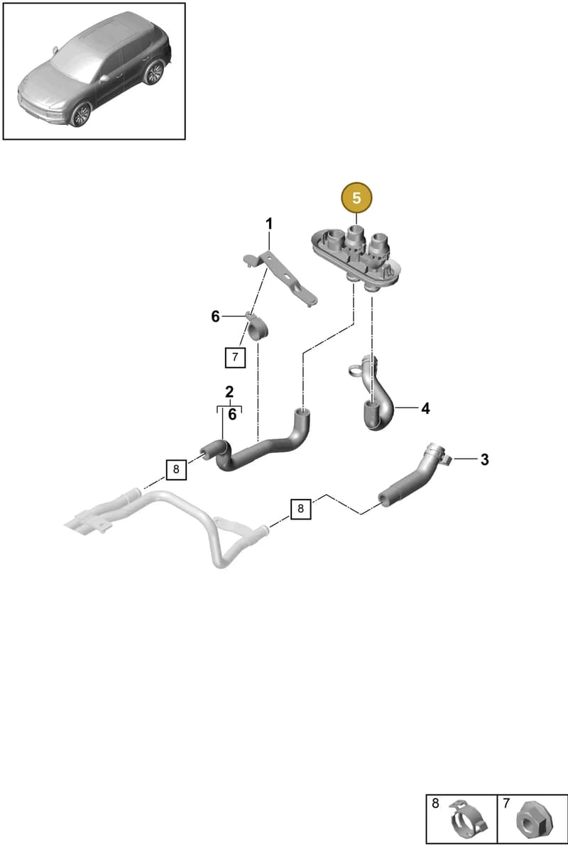 PAB12129100 — Porsche Cayenne (2017-2023) diagram p51815470, position 5