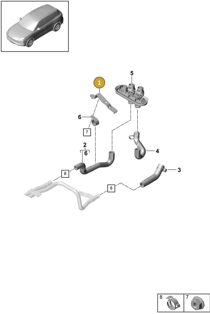 PAB12170300 — Porsche Cayenne (2017-2023) diagram p51815470, position 1