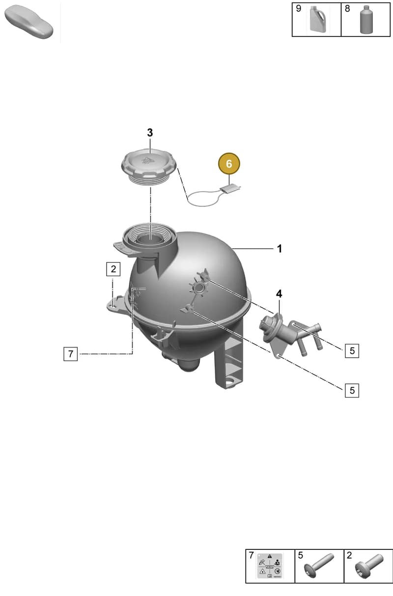 PAB121809A — Porsche Macan (2024-2024) diagram p61155100, position 6