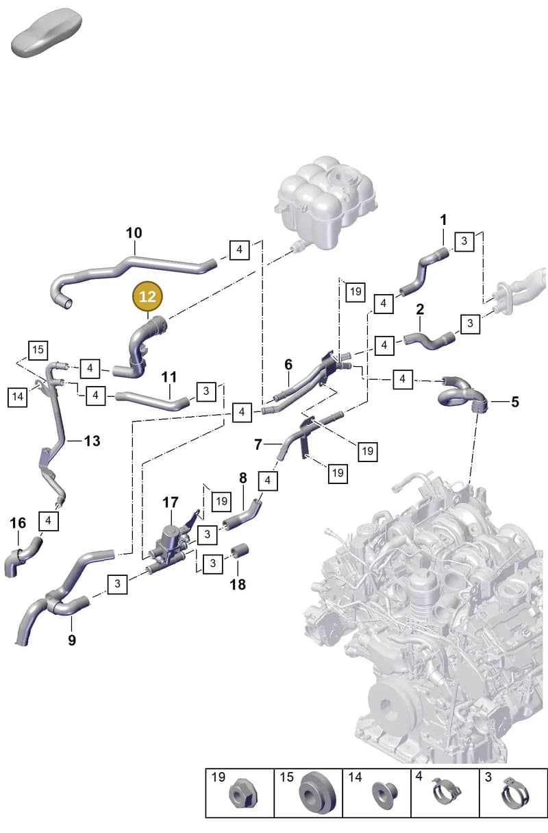 PAB12210910 — Porsche Cayenne Coupe (2023-2023) diagram p60813250, position 12