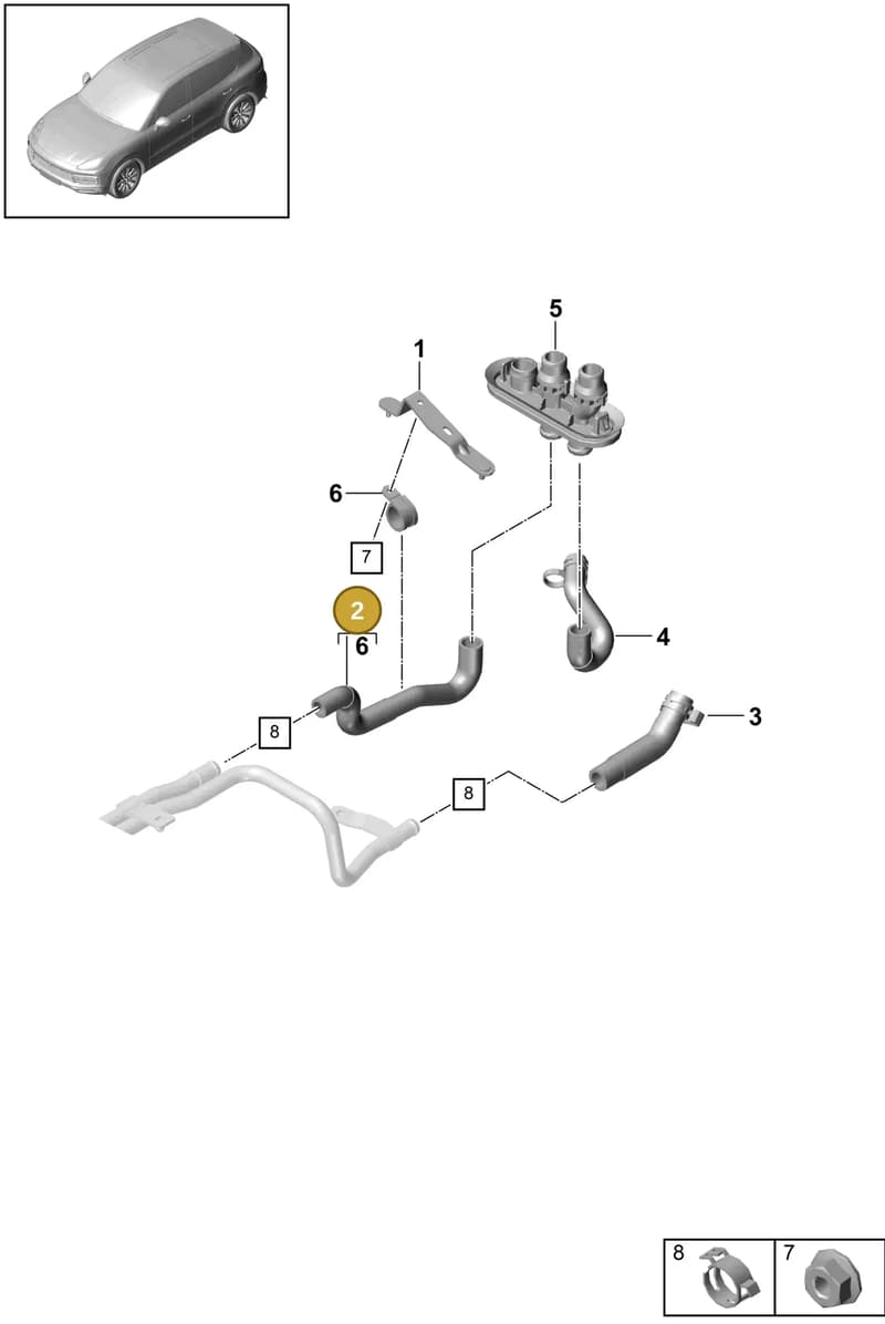 PAB12217550 — Porsche Cayenne (2017-2023) diagram p51815470, position 2