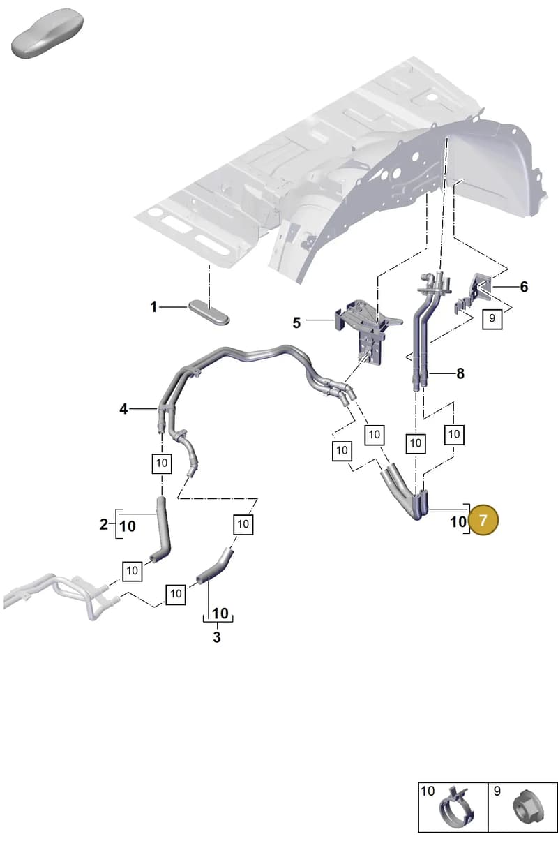 PAB122175A — Porsche Cayenne Coupe (2023-2023) diagram p60815610, position 7