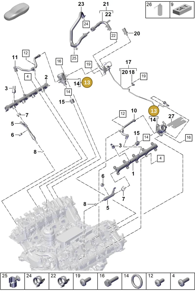 PAB127026 — Porsche Cayenne Coupe (2023-2023) diagram p60107020, position 13