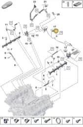 PAB127233 Porsche Retainer for Fuel Line