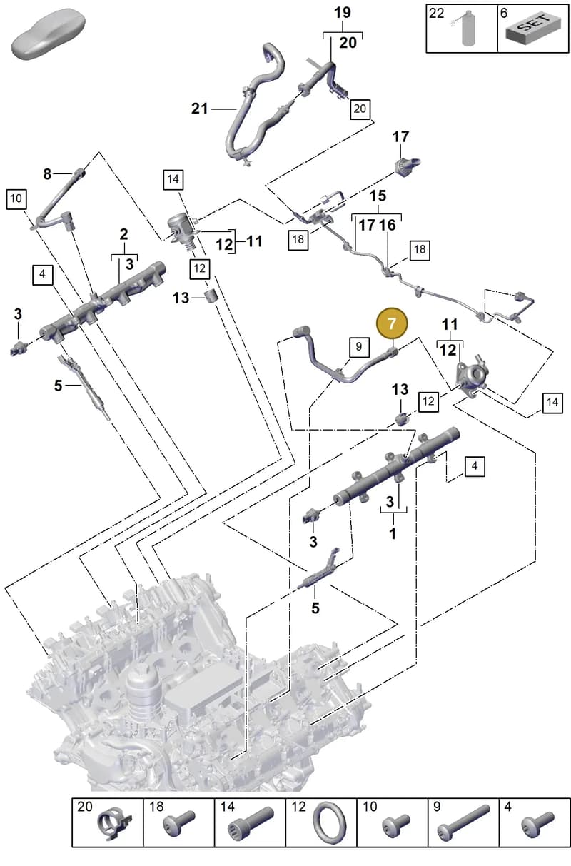 PAB127507B — Porsche Panamera (2023-2025) diagram p62107000, position 7