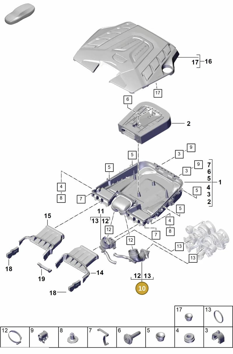 PAB129609A — Porsche Cayenne Coupe (2023-2023) diagram p60106020, position 10