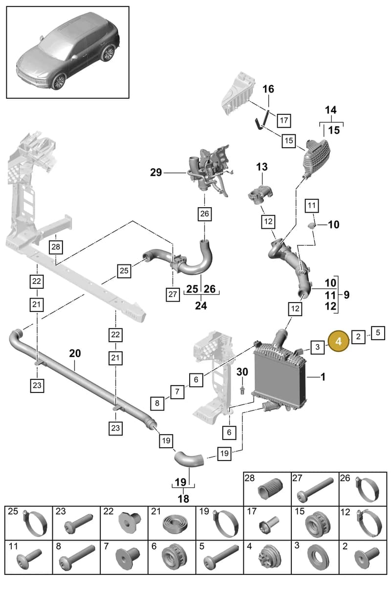 PAB12966900 — Porsche Cayenne (2017-2023) diagram p51107080, position 4