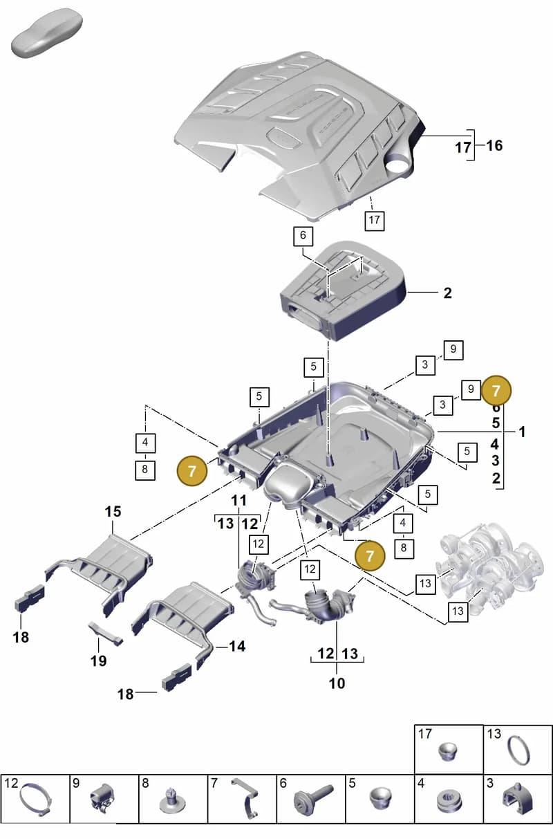 PAB129797A — Porsche Cayenne Coupe (2023-2023) diagram p60106020, position 7