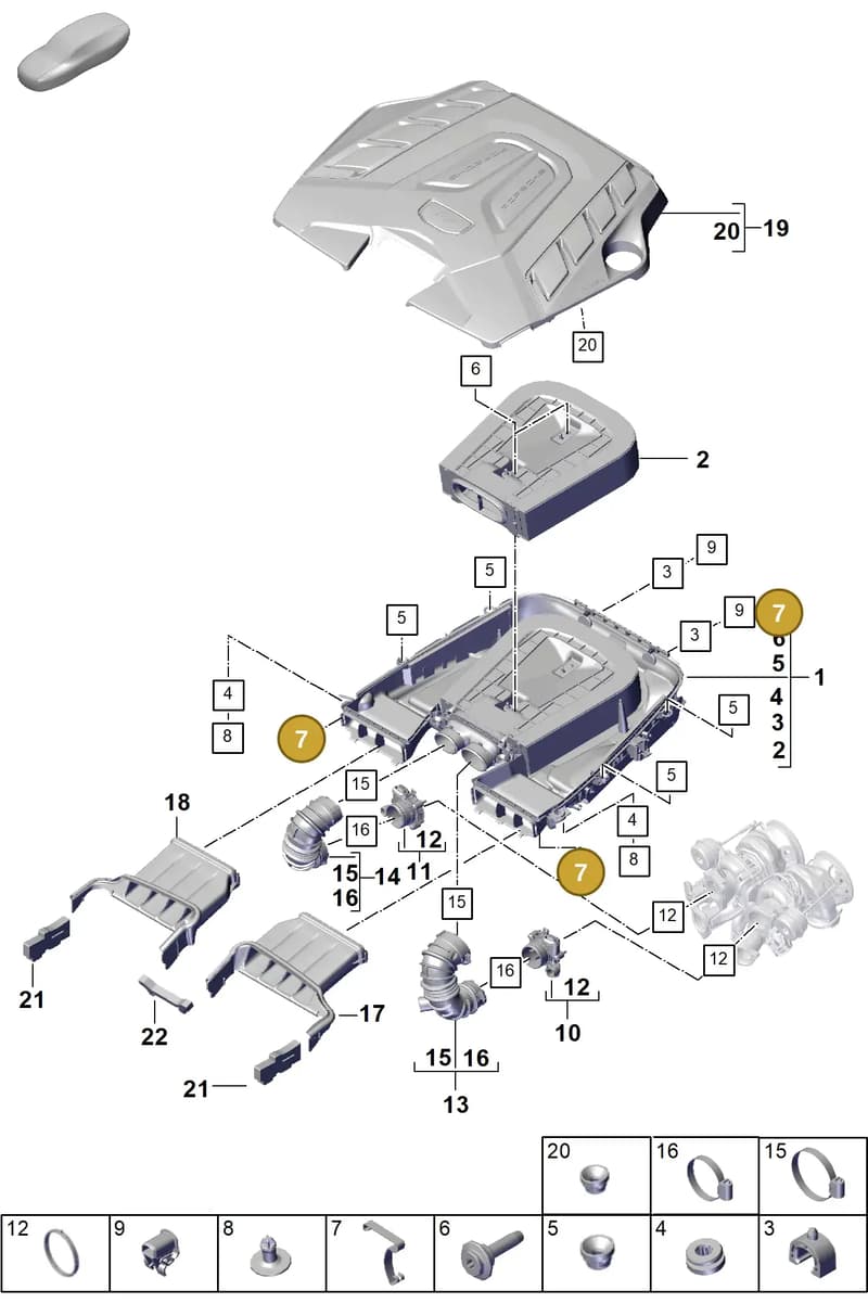 PAB129797A — Porsche Cayenne Coupe (2023-2023) diagram p60106030, position 7