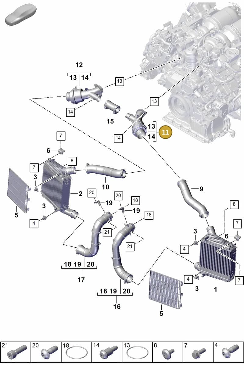 PAB129957A — Porsche Panamera (2023-2025) diagram p62107200, position 11
