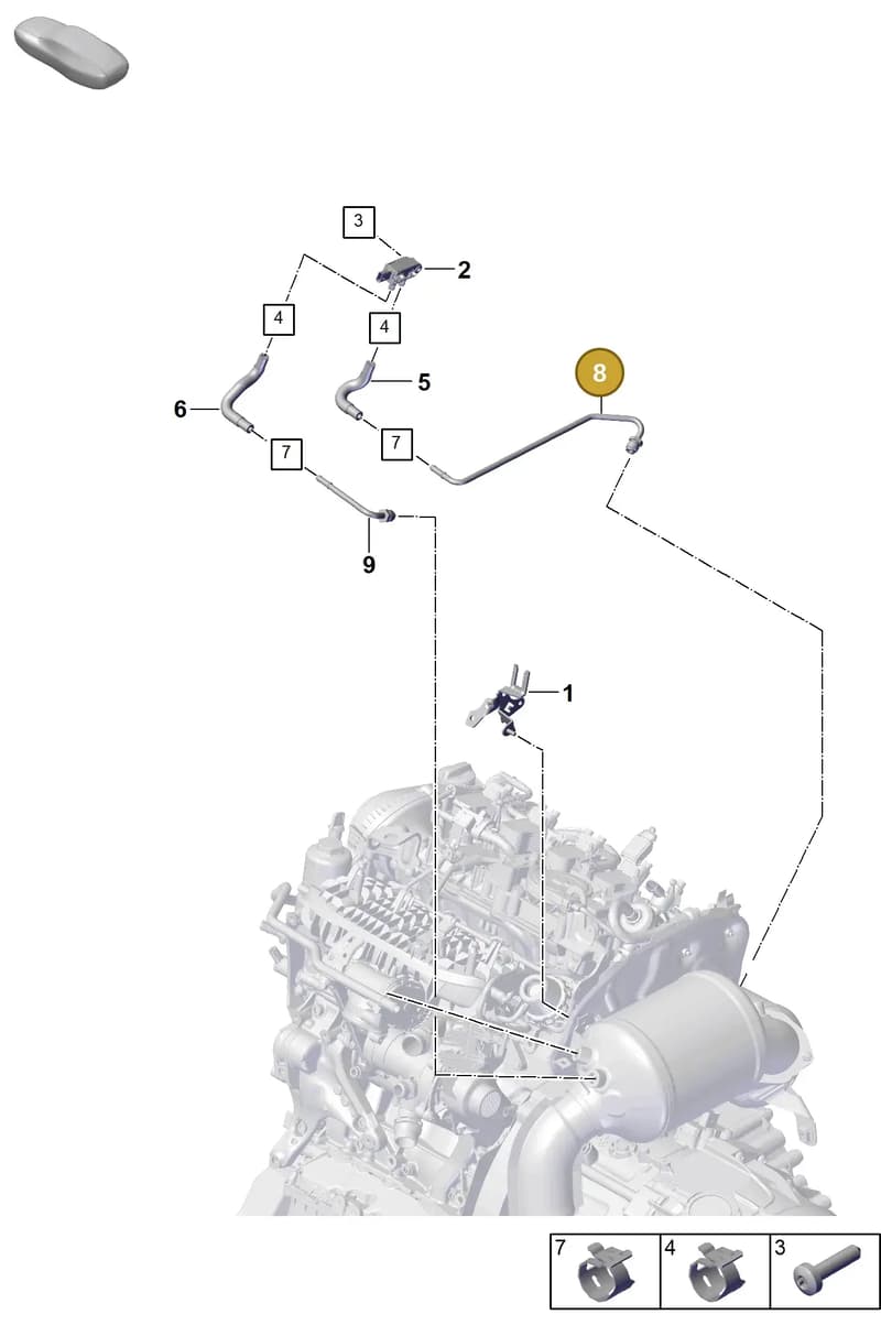 PAB131205R — Porsche Cayenne Coupe (2023-2023) diagram p60202300, position 8