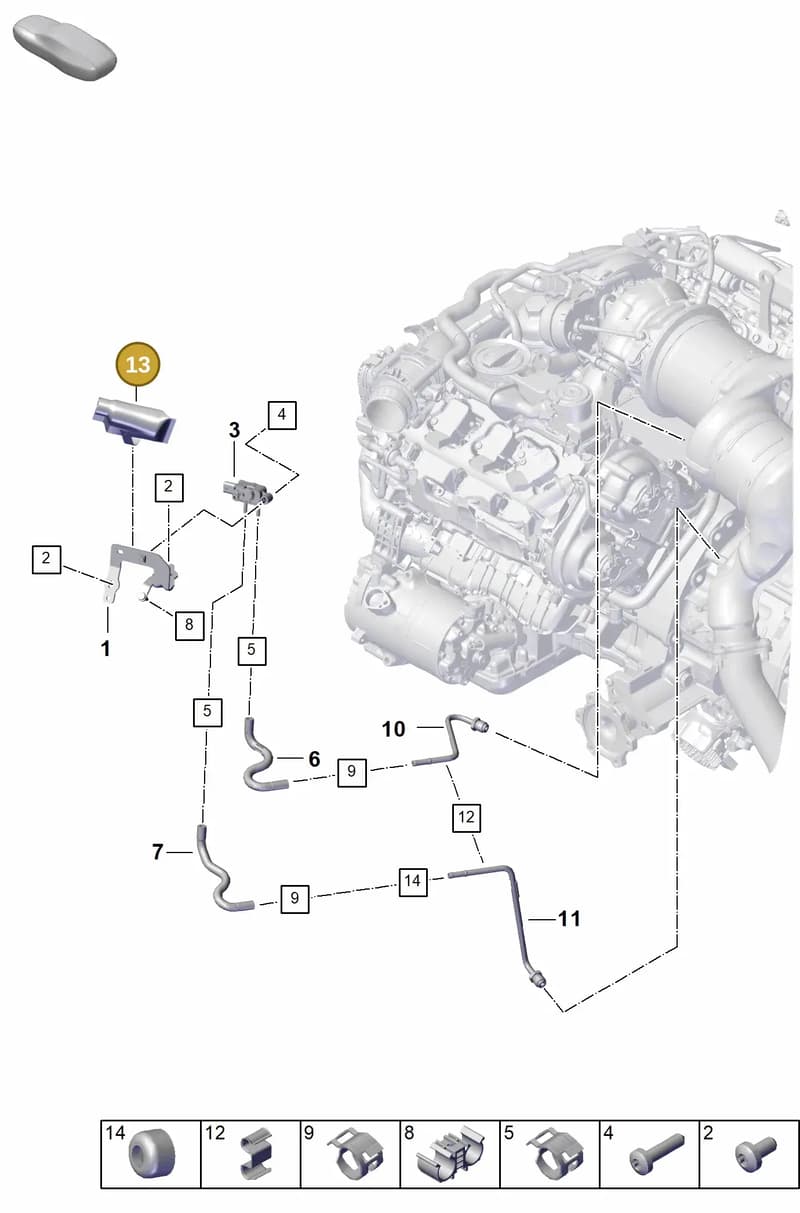 PAB131531A — Porsche Cayenne Coupe (2023-2023) diagram p60202310, position 13
