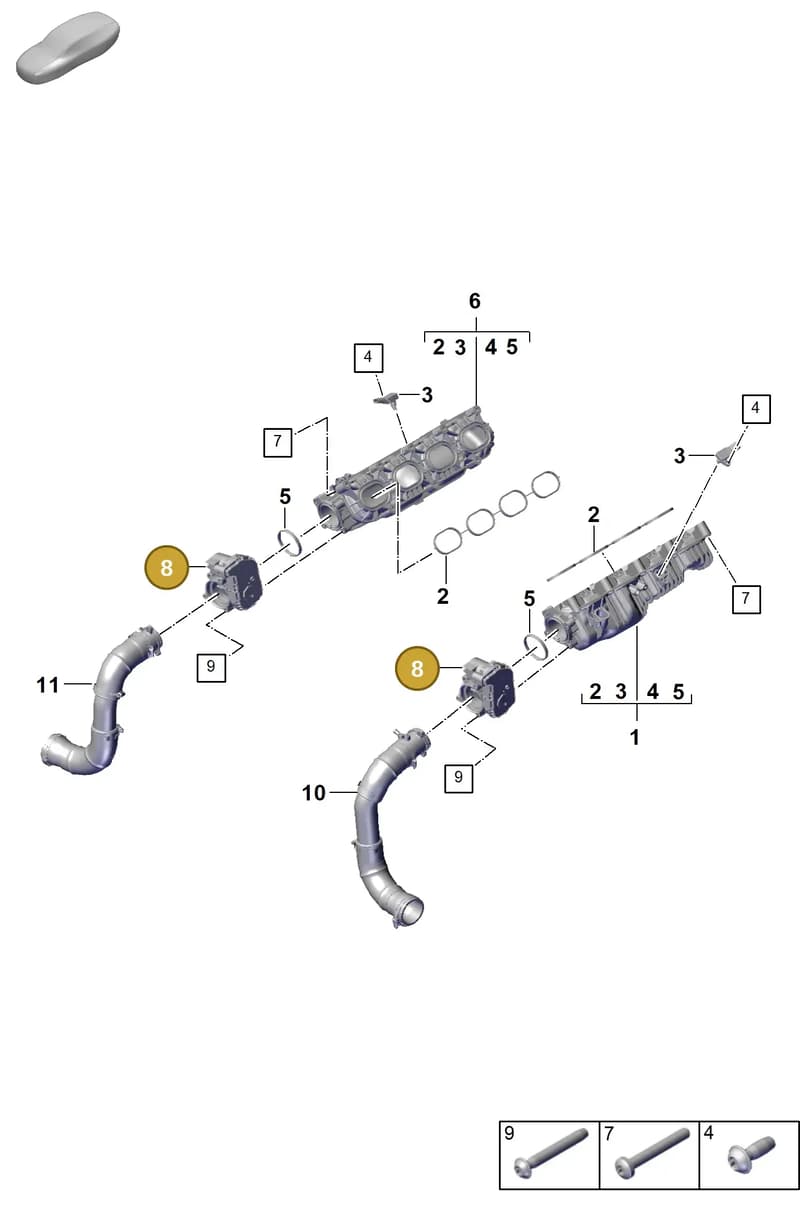 PAB133062 — Porsche Panamera (2023-2025) diagram p62107100, position 8