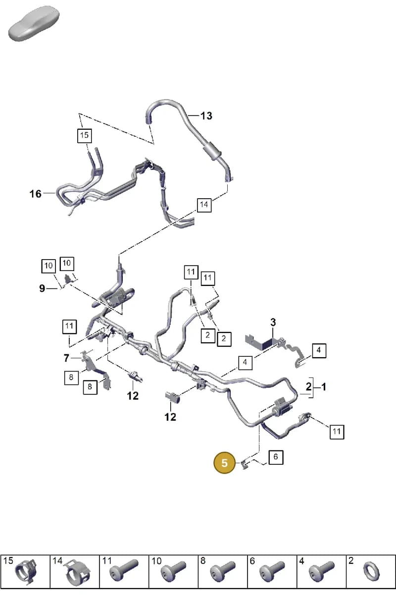 PAB133167 — Porsche Cayenne Coupe (2023-2023) diagram p60107330, position 5