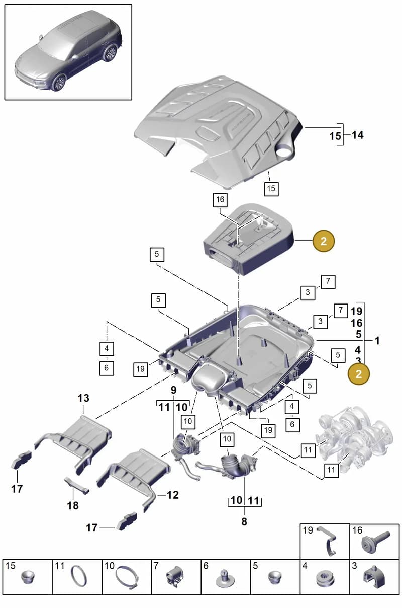 PAB133843A — Porsche Cayenne (2017-2023) diagram p51106000, position 2