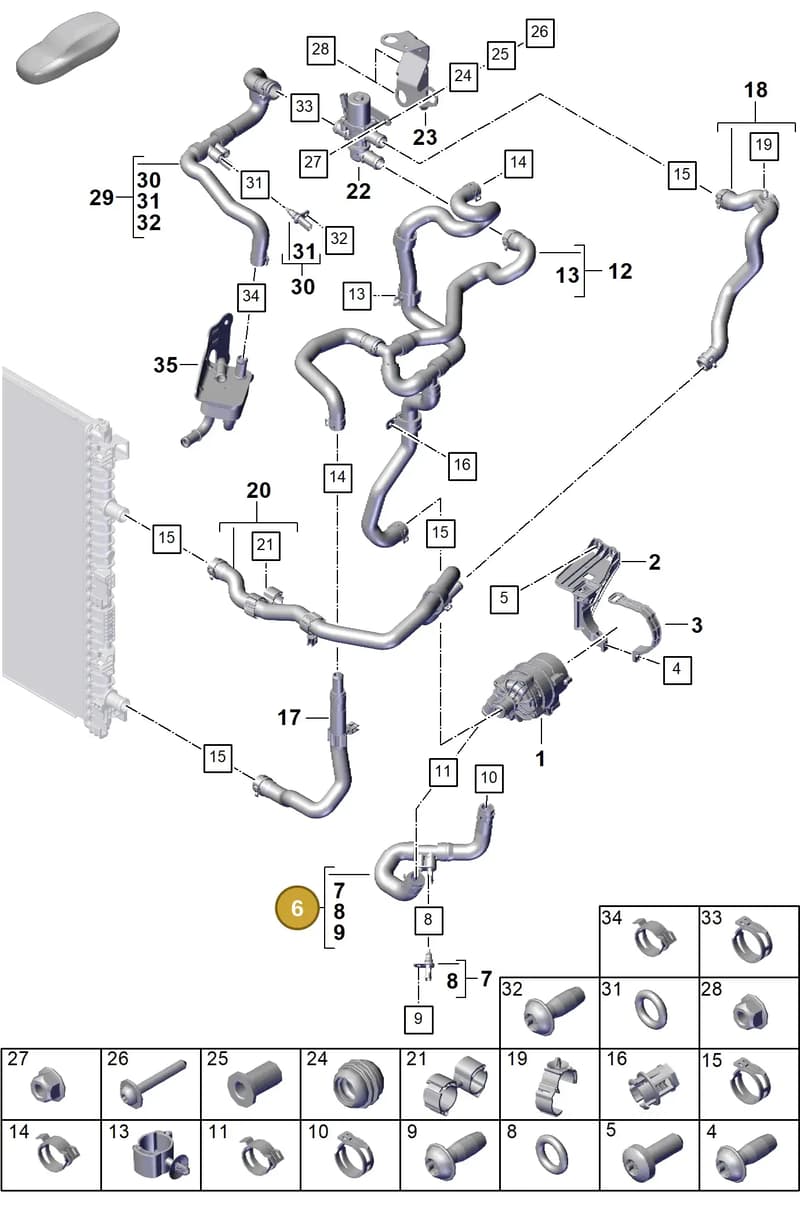 PAB145050 — Porsche Cayenne Coupe (2023-2023) diagram p60105330, position 6