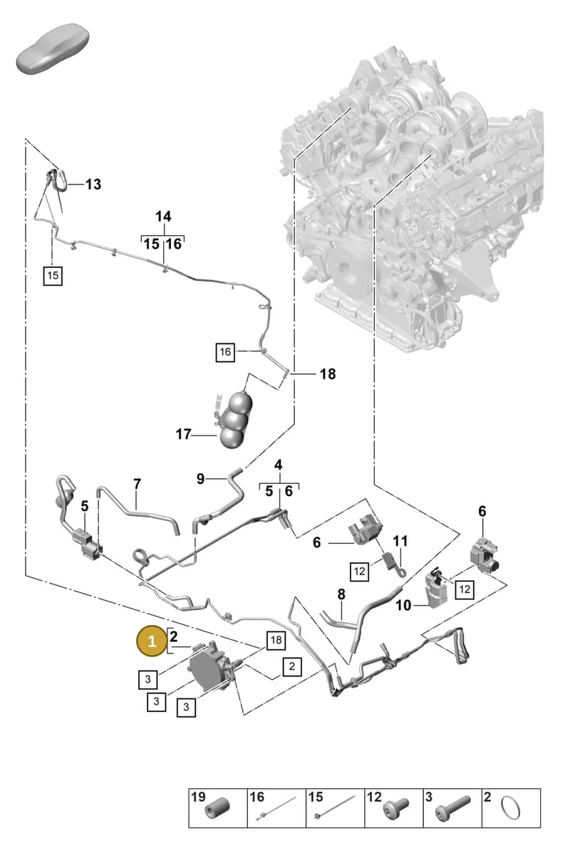 PAB145100 — Porsche Panamera (2020-2023) diagram p58108000, position 1
