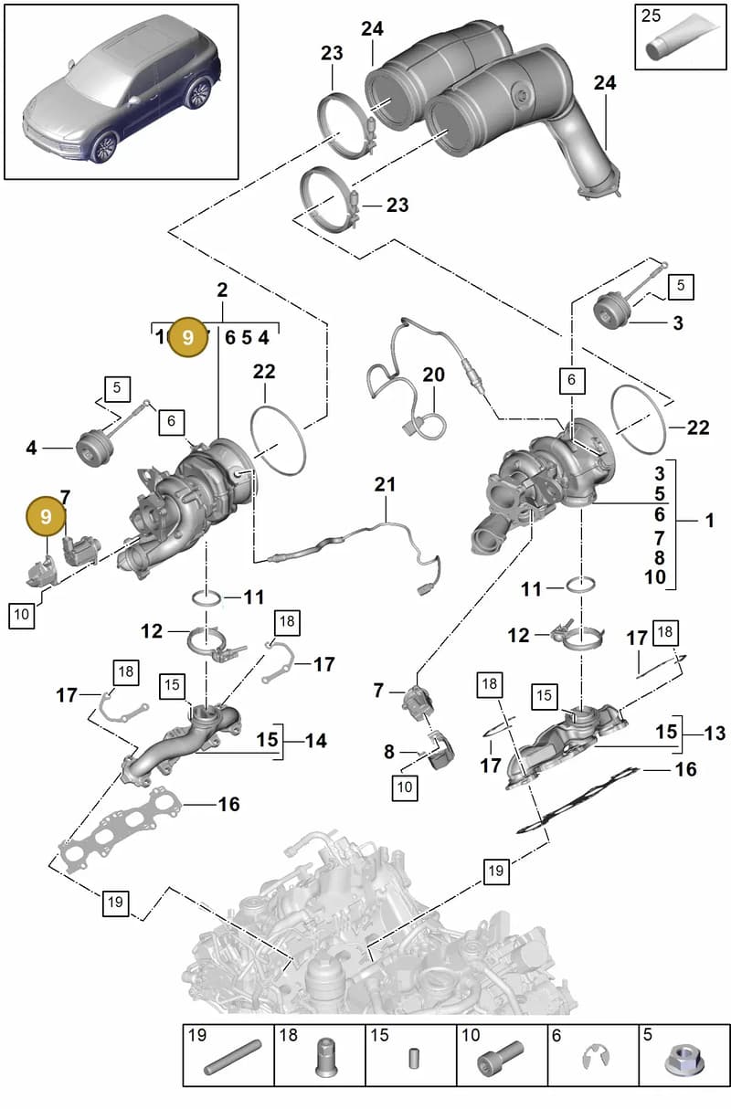 PAB145326A — Porsche Cayenne (2017-2023) diagram p51202000, position 9