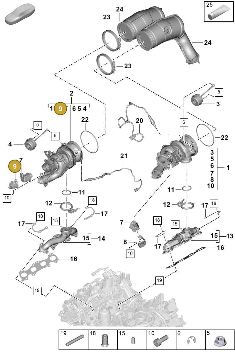 PAB145326A — Porsche Cayenne Coupe (2023-2023) diagram p60202020, position 9