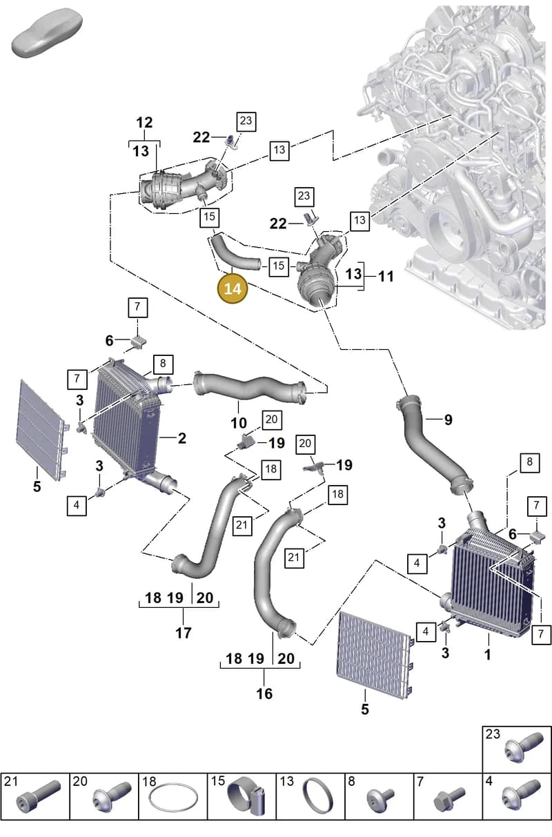 PAB145405A — Porsche Panamera (2023-2025) diagram p62107210, position 14