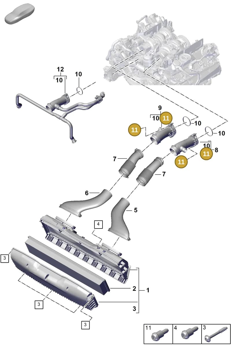 PAB145453 — Porsche Panamera (2023-2025) diagram p62106010, position 11