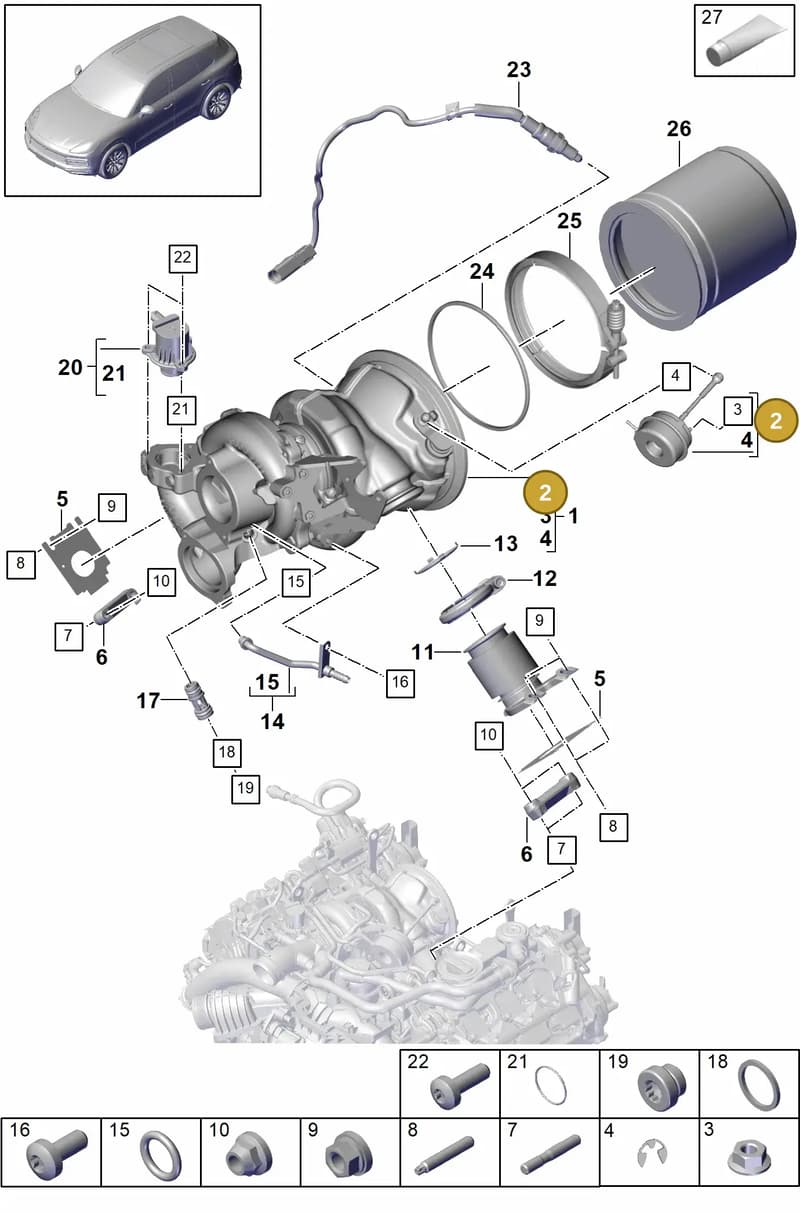 PAB14546100 — Porsche Cayenne (2017-2023) diagram p51202010, position 2