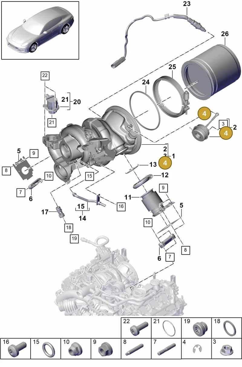 PAB14563500 — Porsche Panamera (2016-2020) diagram p49202020, position 4