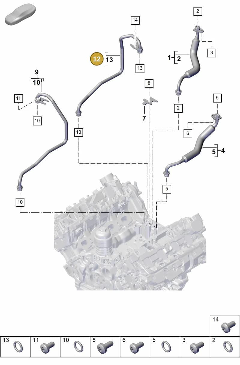 PAB145638 — Porsche Cayenne Coupe (2023-2023) diagram p60202130, position 12