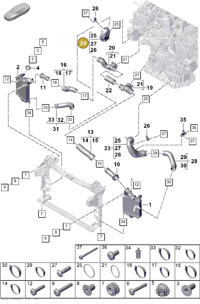 PAB145682A — Porsche Cayenne Coupe (2023-2023) diagram p60107220, position 24