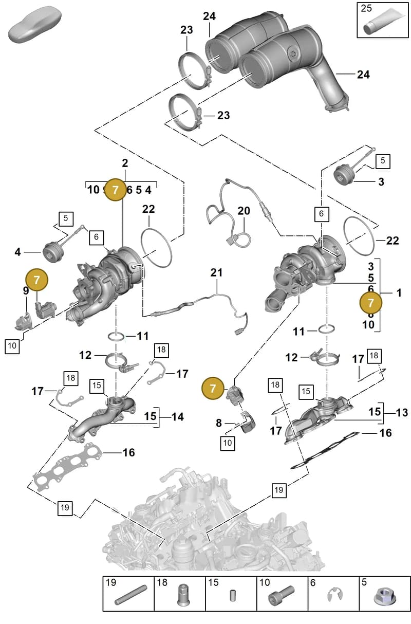 PAB145710 — Porsche Cayenne Coupe (2023-2023) diagram p60202020, position 7
