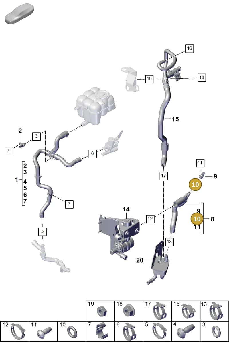 PAB145910D — Porsche Cayenne Coupe (2023-2023) diagram p60105380, position 10