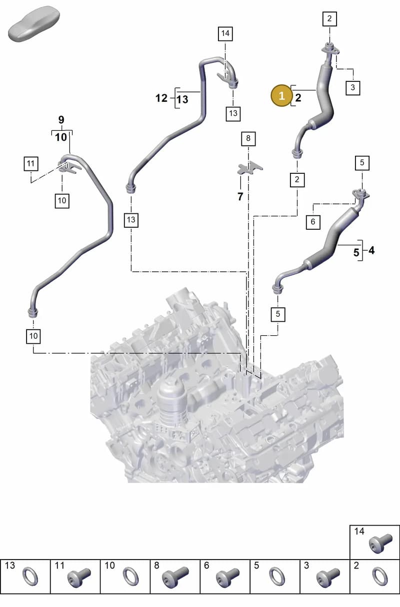 PAB145921 — Porsche Cayenne Coupe (2023-2023) diagram p60202130, position 1