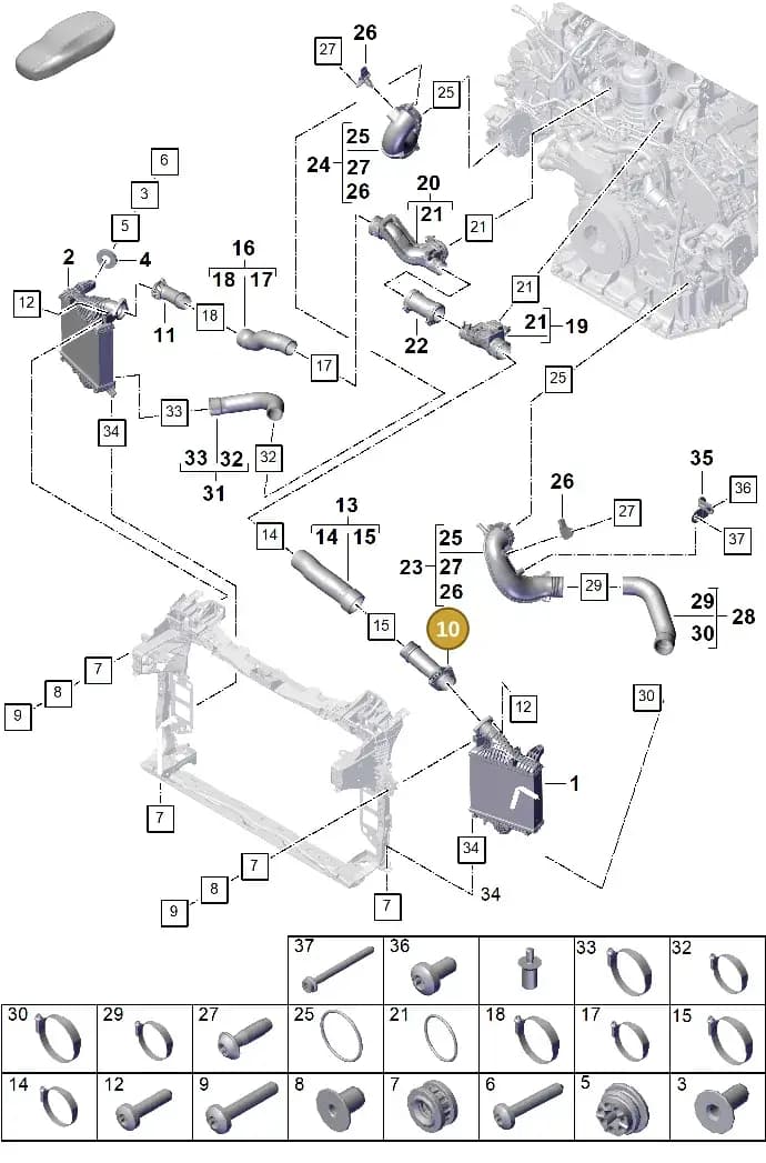 PAB145955 — Porsche Cayenne Coupe (2023-2023) diagram p60107230, position 10
