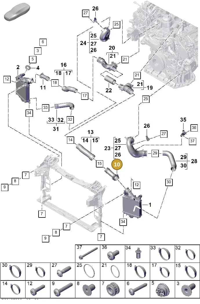 PAB145955 — Porsche Cayenne Coupe (2023-2023) diagram p60107220, position 10